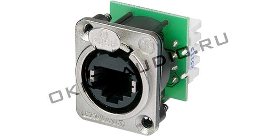 Neutrik NE8FDV-YK панельный разъем RJ45 , вертикальная установка под зажим провода