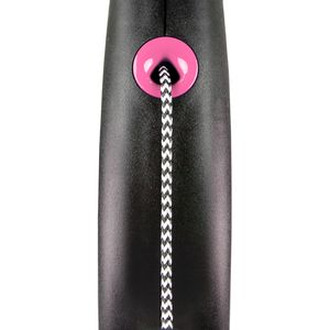 Рулетка flexi Black Design XS (до 8 кг) 3 м трос черный/розовый