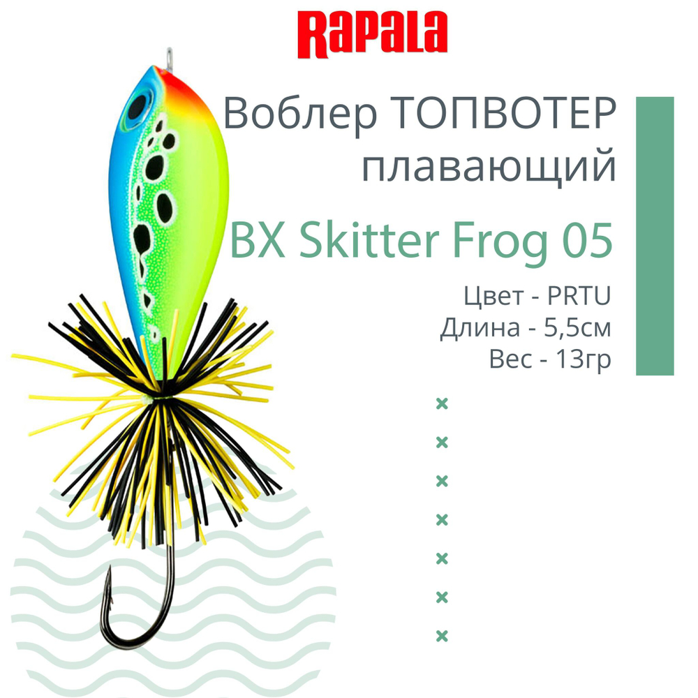 Воблер BX Skitter Frog 05, 5,5см, 13г, цвет HSN