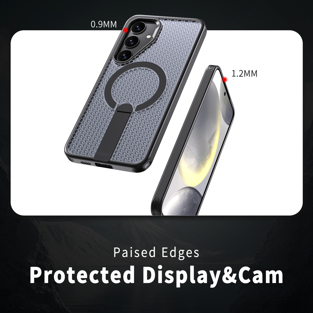 Прозрачный чехол Mesh Pro Magnetic Case для Samsung Galaxy S24+
