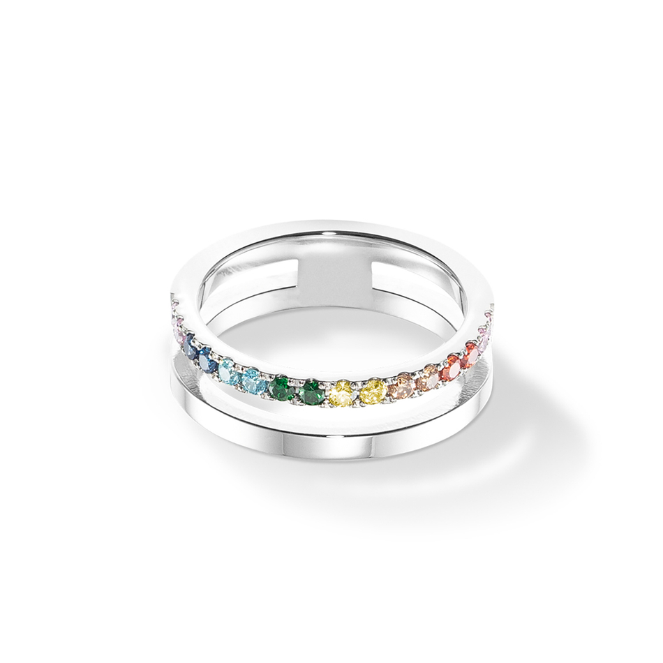 Кольцо Coeur de Lion Multicolour Silver 0136/40-1517 60 размер 19