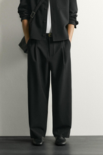 БРЮКИ RELAXED FIT СО СКЛАДКАМИ — ZARA · 8281/740