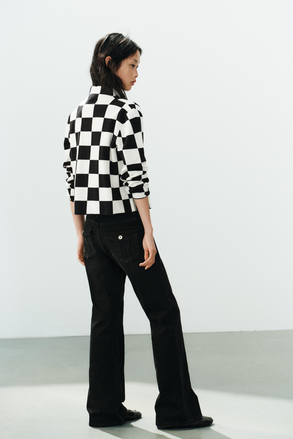 КАРДИГАН В КЛЕТКУ — ZARA