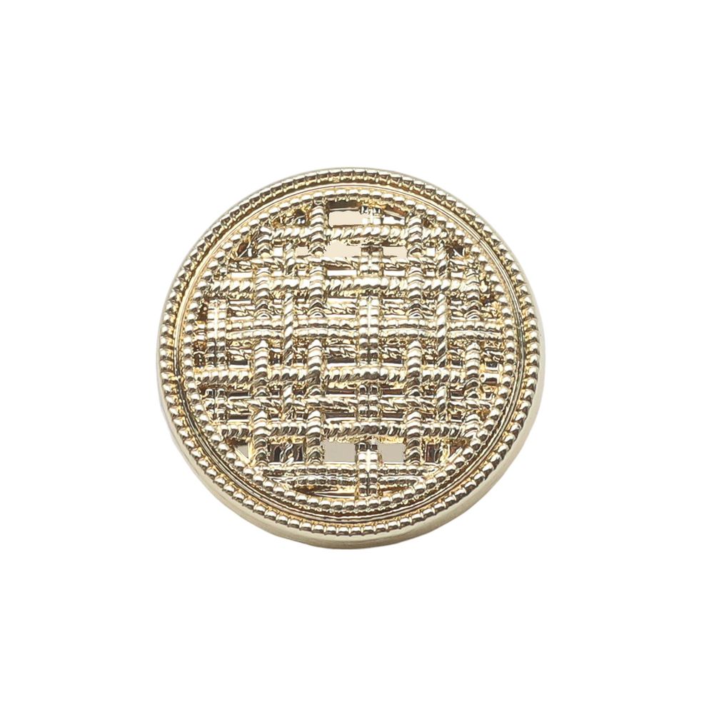 Пуговицы металл на ножке 32L=20 мм, Gold (золотой), 10 шт, MP06