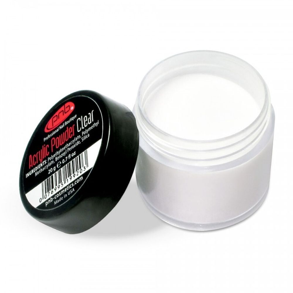 **Пудра акриловая PNB прозрачная Acrylic Powder Clear 20гр