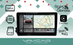Магнитола для SsangYong Actyon 2005-2010, Kyron, Actyon Sports 2006-2016 - Vaycar VA69-0158-2K на Android 13, Быстрая, 2K QLED, CarPlay, 4G SIM-слот