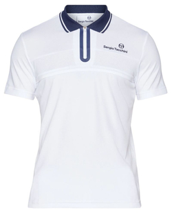 Мужское теннисное поло Sergio Tacchini Specchio Polo Shirt - белый