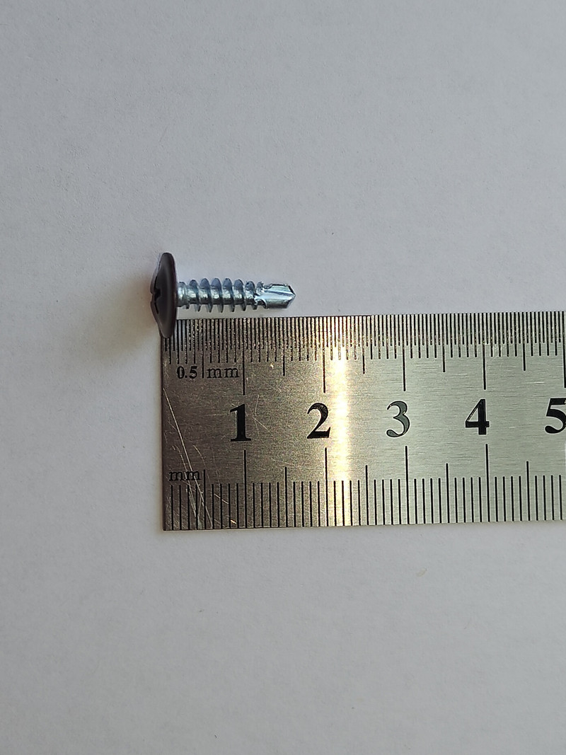4,2х16 RAL8017 Саморез с прессшайбой СВЕРЛО коричневый (1000 шт)