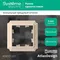Рамка пластиковая на 1 пост Systeme Electric AtlasDesign Antique Песочный ATN101201