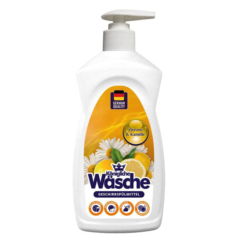 Гель для посуды Konigliche Wasche Лимон и Ромашка 1,0 л