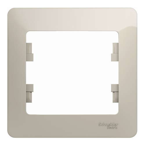 Schneider Electric Glossa Молочный Рамка 1-местная IP20 скрытая установка GSL000901