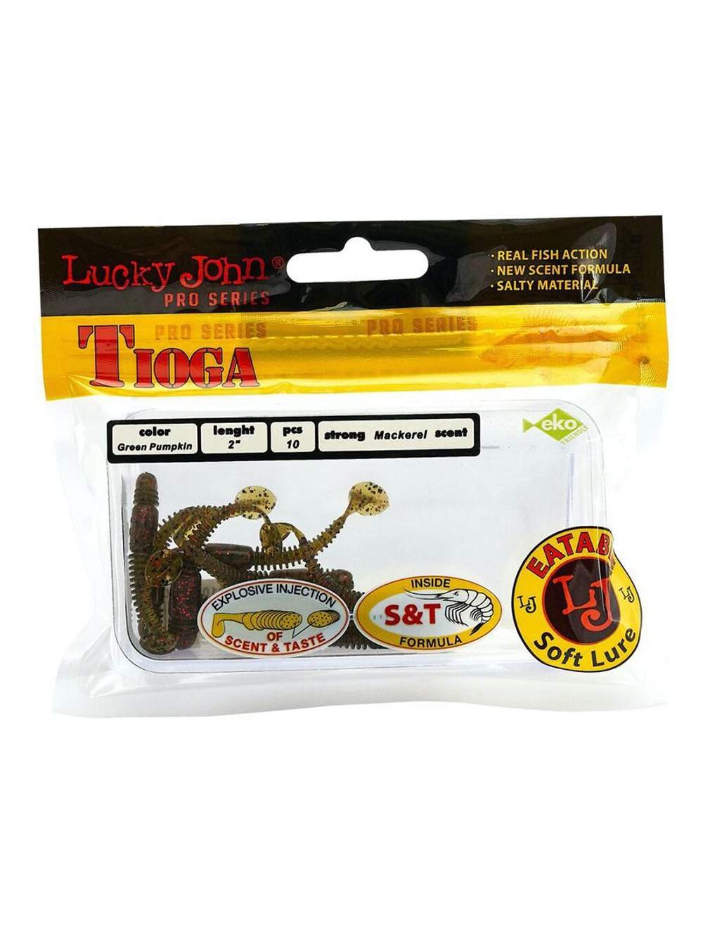 Виброхвосты съедобные LJ Pro Series TIOGA 3.9in (10.00)/T18 5 шт. в упак.