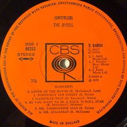 Виниловая пластинка The Byrds - Untitled 2LP