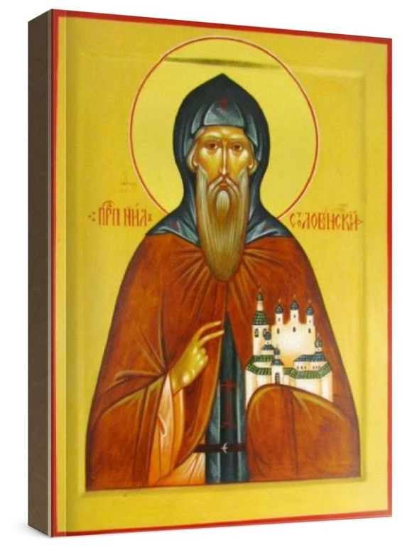 Нил Столобенский (рукописная икона)
