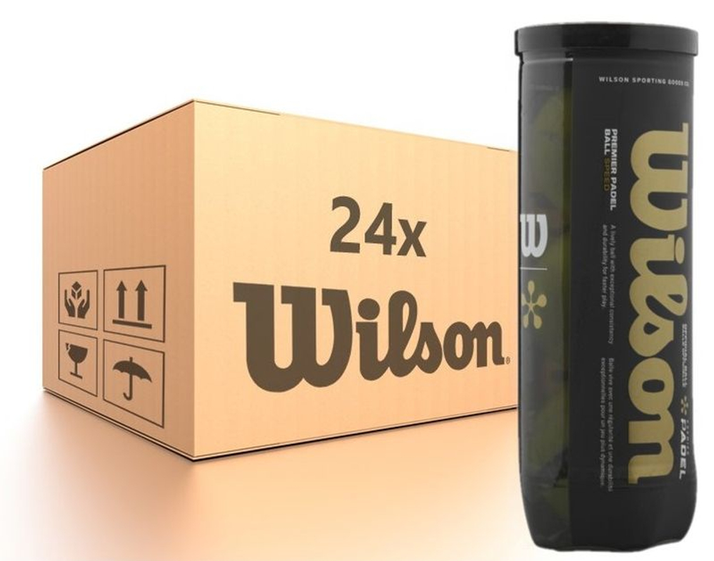 Pilki do padla Wilson Premier Padel Speed Balls 24 x 3B