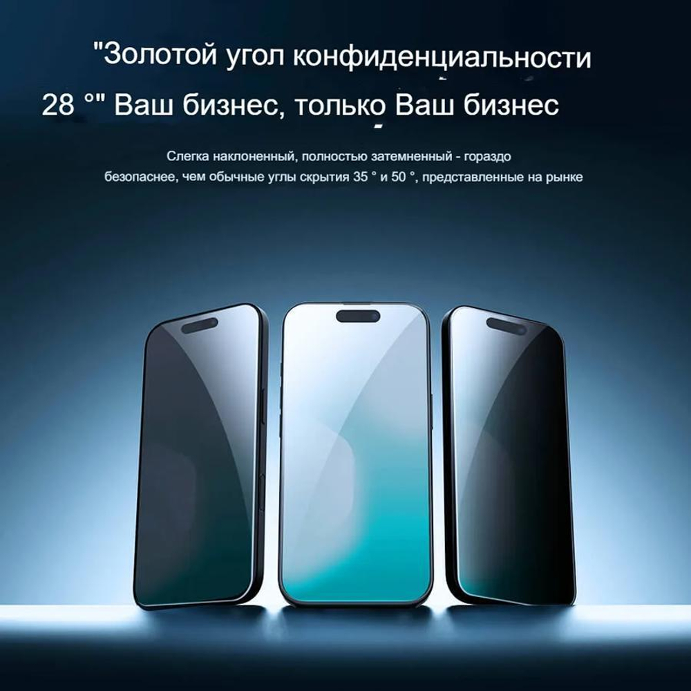 Защитное стекло Nillkin Guardian Full Антишпион для iPhone 17