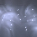 Гирлянда для дома БАХРОМА ш1,5м* в30/50 см 48 ламп LED, прозрачн. провод, 8 реж, IP-20, Белый