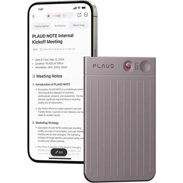Диктофон Plaud Note с искусственным интеллектом ChatGPT, 64Gb, бронзовый