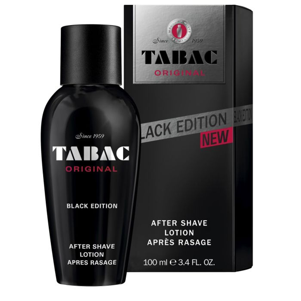 Лосьон после бритья Tabac Original Black Edition с экстрактом можжевельника и эфирными маслами, 100 мл (Германия)
