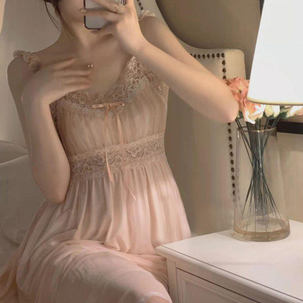 [m]Сорочка(винтаж) на бретели ААА-22