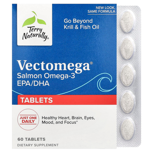 Terry Naturally, Vectomega®, 60 таблеток
