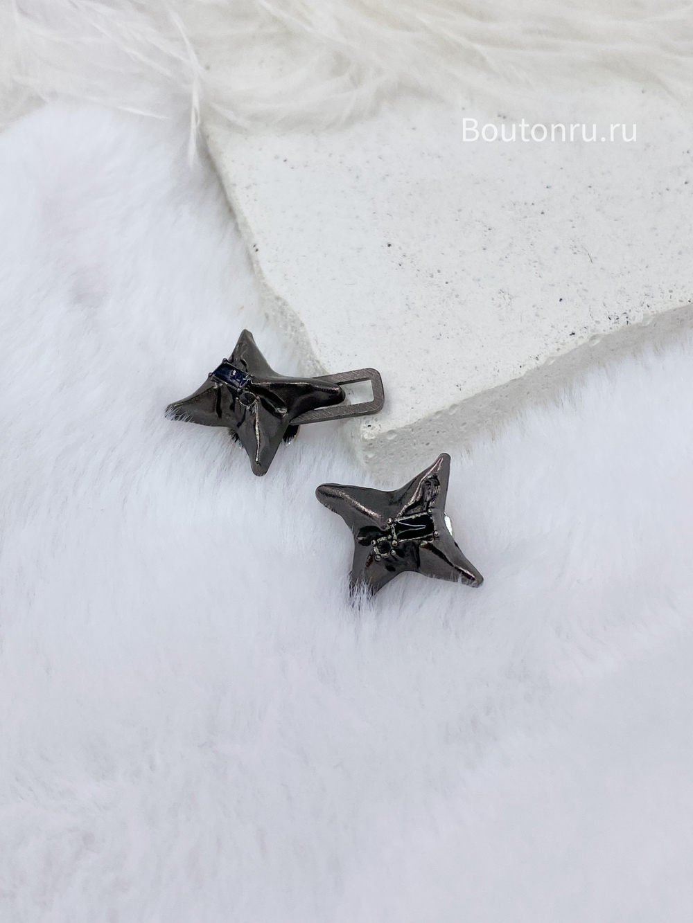 Уменьшитель размера джинс "Звезда" графитовая с черной эмалью