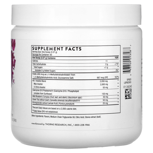 Thorne, Ovarian Care, со вкусом ягод, 214 г (7,55 унции)