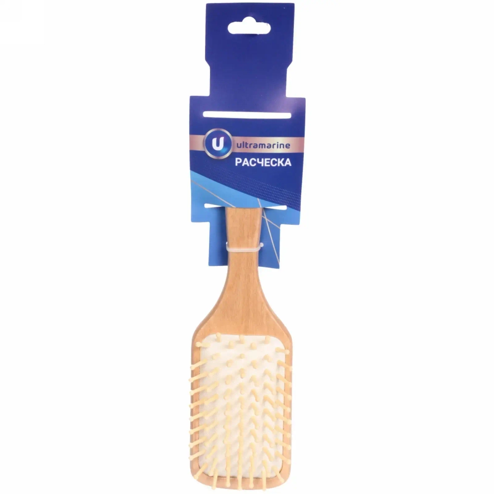 Расческа массажная деревянная «Baby brush» Медвежонок, цвет корич, 22*6,5см