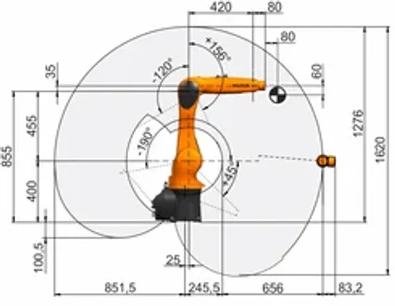 Промышленный робот KUKA KR CYBERTECH nano KR 8 R1620-2