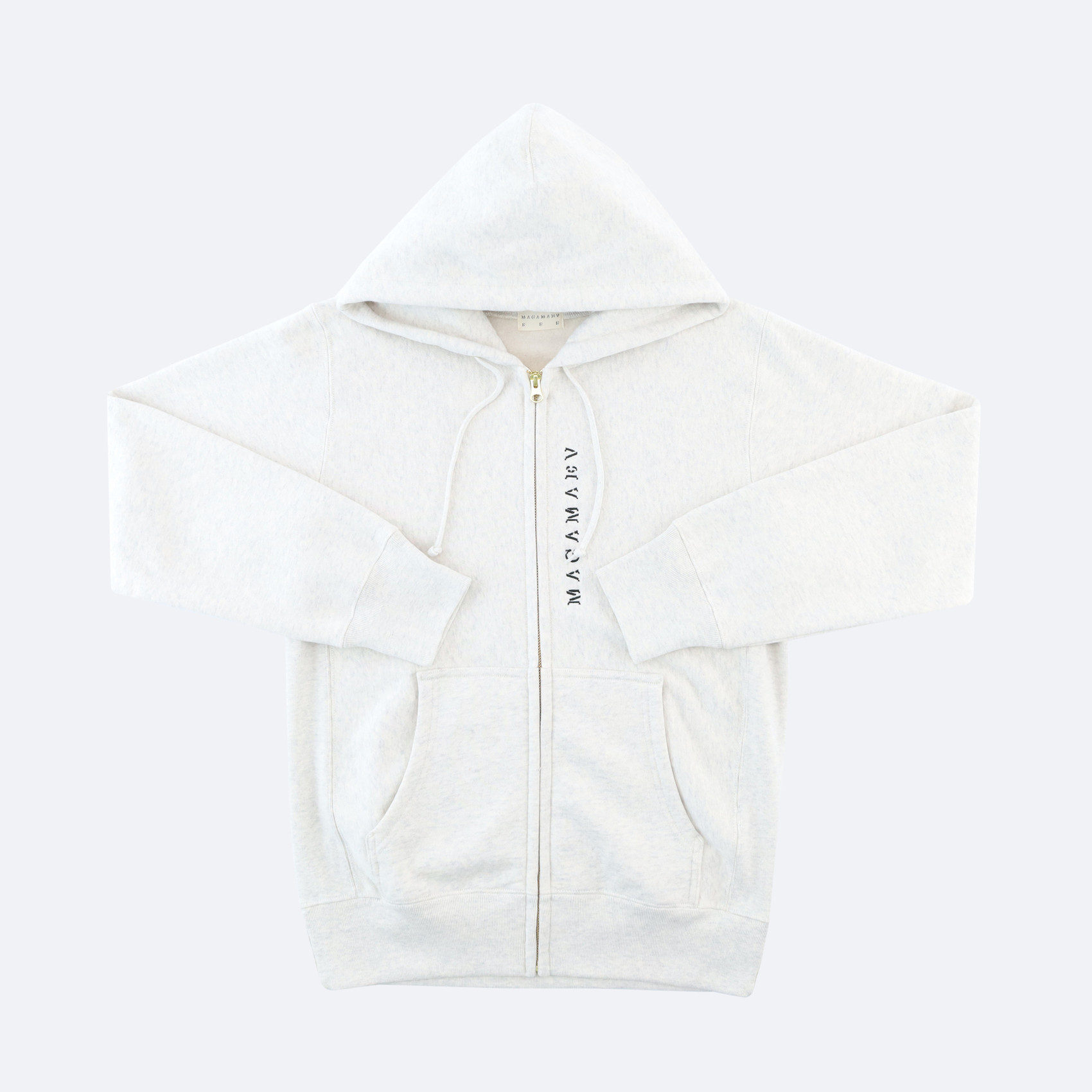 Худи Magamaev Script zipper hoodie (heather light grey) артикул: - купить в магазине Дайс