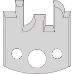 Комплект фрезы насадной F=30 D=100 7 ножей SP +7 огранич. CMT 693.013.01