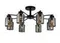 Люстра потолочная Rilon 07569/8 BLACK, 8×40 Вт, чёрная