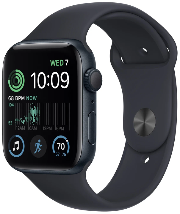 Умные часы Apple Watch Series SE Gen 2 2024 40 мм Aluminium Case GPS, midnight Sport Band S/M