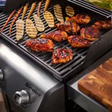 Газовый гриль Weber Spirit E-325 GBS, 4 горелки, чёрный