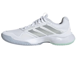 Женские Кроссовки теннисные Adidas GameCourt 3 W - cloud white/silver metallic/ice blue
