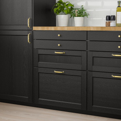 IKEA LERHYTTAN  (ИКЕА ЛЕРХЙТТАН)  -  Фасад ящика - чёрная морилка 40х40 см