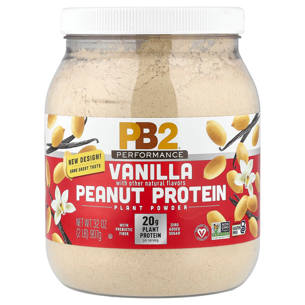 PB2 Foods, Performance, протеин арахиса, ваниль, 907 г (2 фунта)
