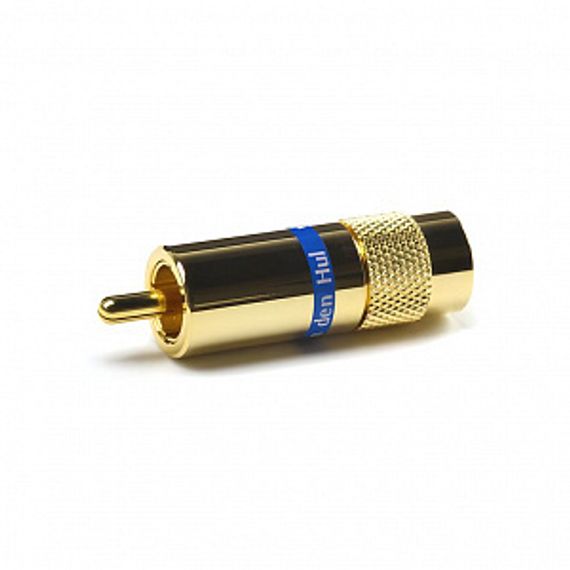 Разъем RCA Van den Hul C-8.4 Цвет золотой. Синяя маркировка