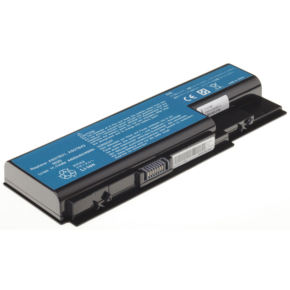 Аккумулятор AnyBatt 4400mAh для ноутбука Acer AS07B31, AS07B41, AS07B42, AS07B51 (11.1V)