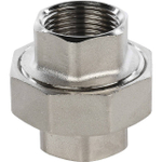 Соединение быстроразъемое (американка) STOUT SFT 0034 - 3/4" (ВР/ВР, латунь никелированная, металл по металлу)