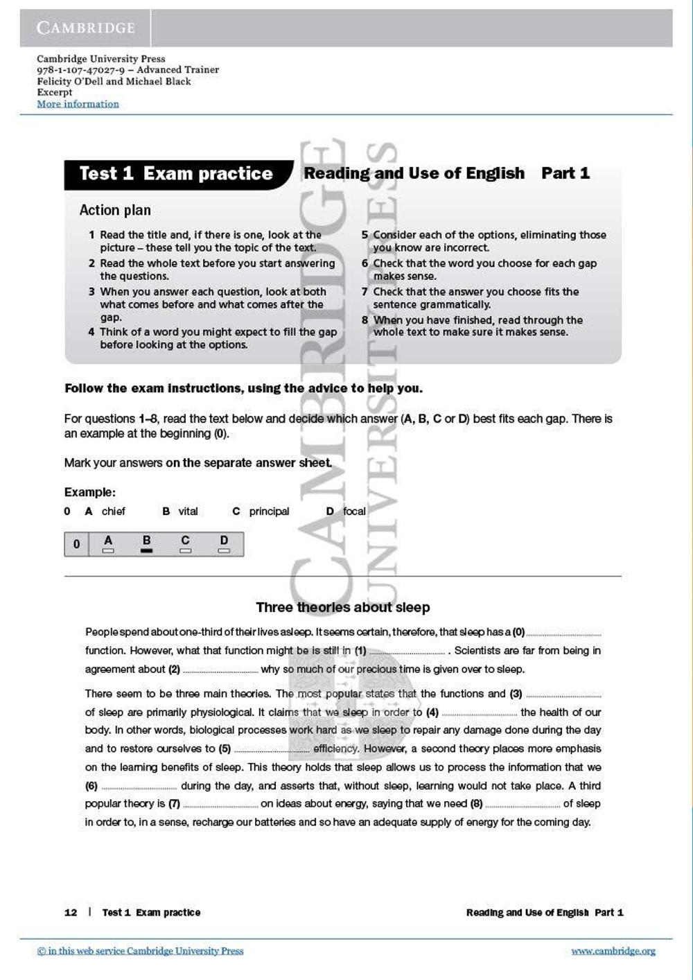 Advanced Trainer Six Practice Tests with Answers with Audio 2nd Edition
