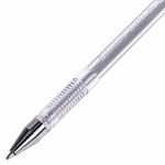 Ручка гелевая СЕРЕБРИСТАЯ BRAUBERG "EXTRA SILVER", 1шт, корпус прозрачный, 0,5 мм, линия 0,35 мм, 143913