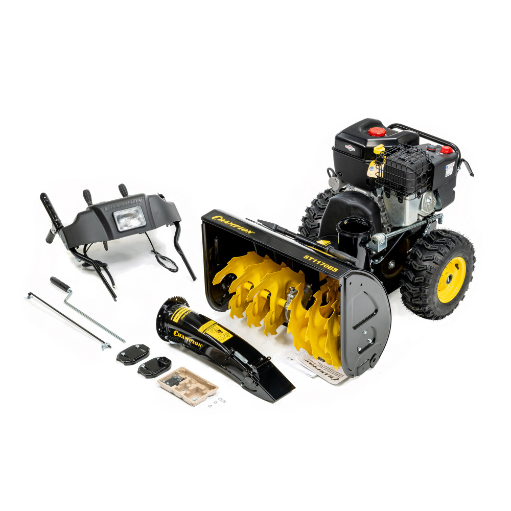 Снегоотбрасыватель CHAMPION ST1170BS (PRO,13,5лсB&S2100 70см6F/2R, 5.6л121кг эл.стартер,фара,обогр)