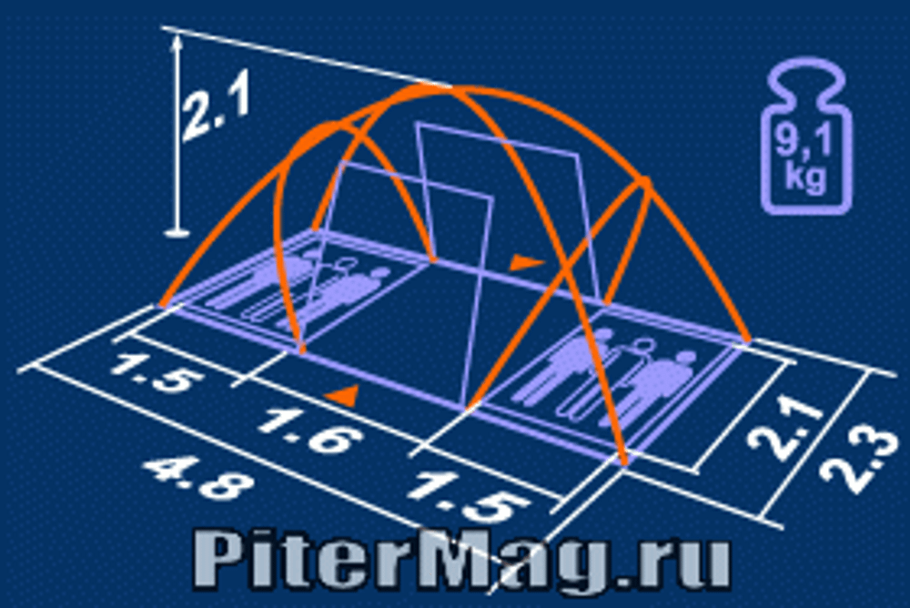 Палатка Нормал Элефант 4-6