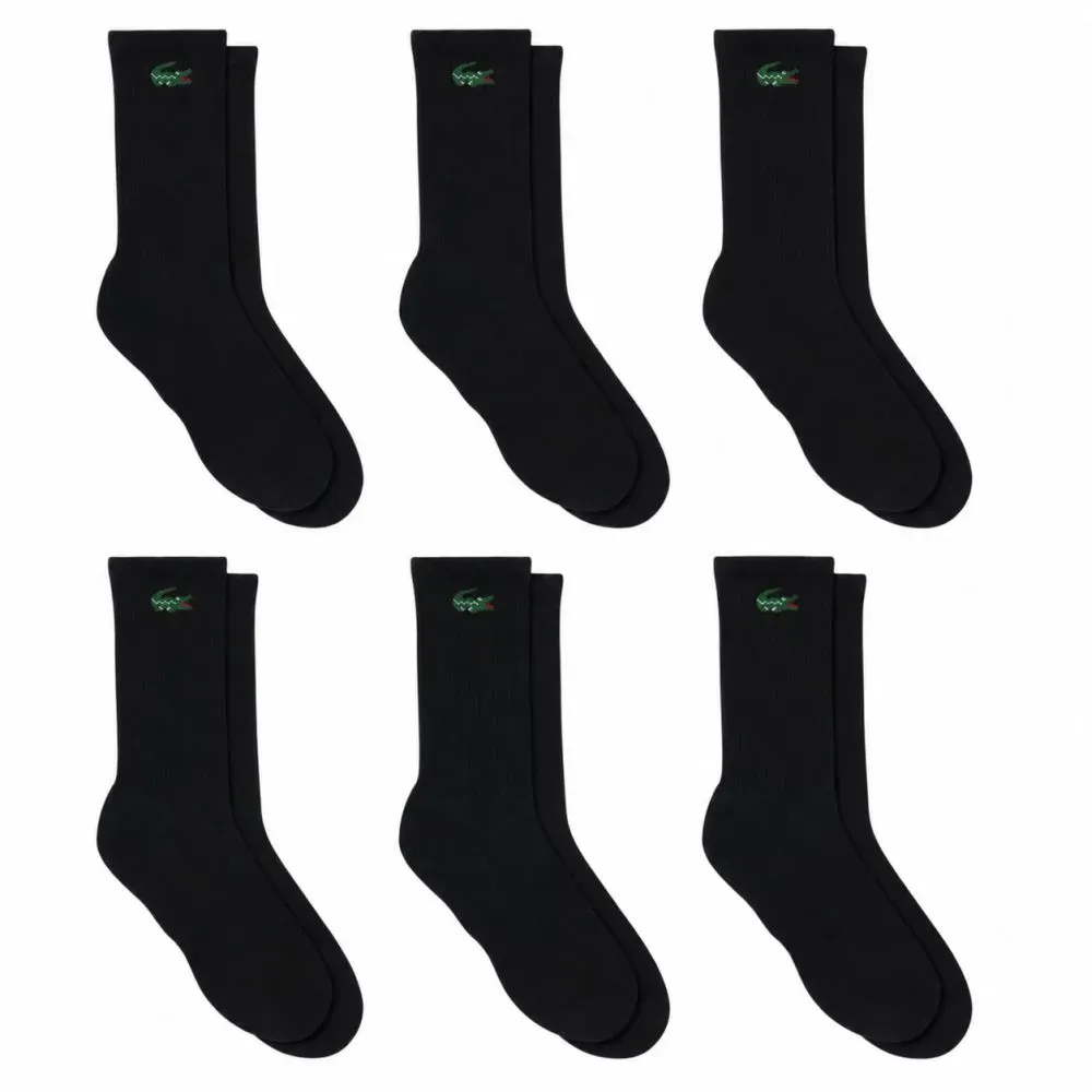 Теннисные носки Lacoste Sport 6P - black