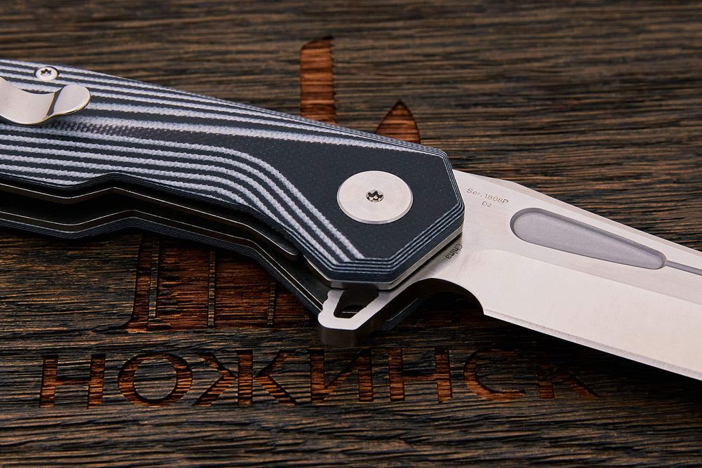 Нож складной Artisan 1808P-BGC Zumwalt, клинок 96мм, сталь D2, рукоять G10