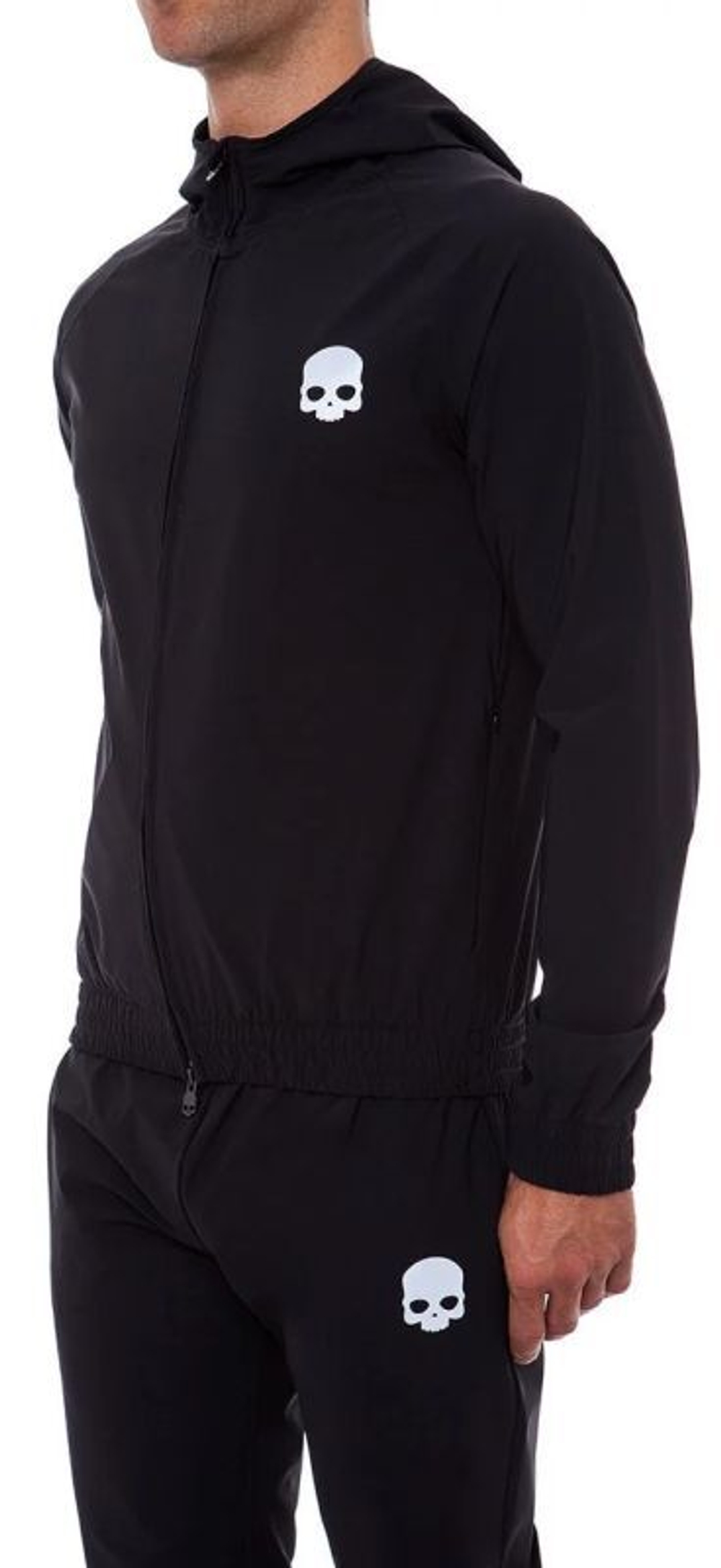 Мужская теннисная кофта Hydrogen Tech FZ Sweatshirt Skull Man - черный