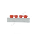 Коллектор PP-R белый Дн 32х20 на 3 выхода с кранами VALFEX 101133203