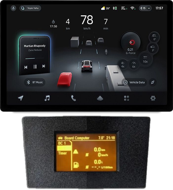 Магнитола для Opel Astra H (перенос БК вниз, черная) - Teyes CC4-PRO монитор 13" 2K QLED на Android 13, Быстрейшая, Snapdragon 778G, ИИ, CarPlay, DSP, 4G SIM-слот