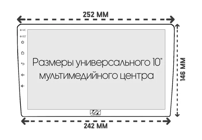 Комплект рамки с разъёмами 10" Chevrolet Equinox 2016-2023